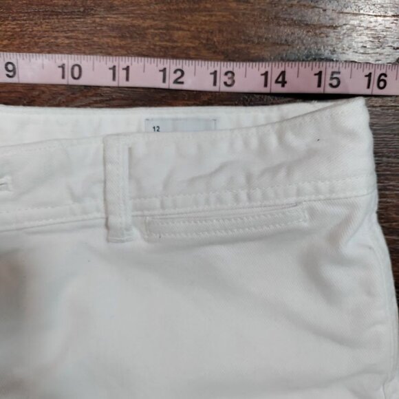 GAP Chic White High Rise Wide Leg Cropped Jeans Women's Size 12 - Picture 7 of 9